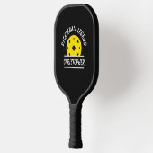 Cute Pickleball Legend Name Ball Black Yellow Fun Pickleball Paddle (Links)