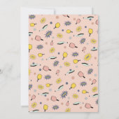 Cute Pickleball Party 50e anniversaire Invitation (Dos)