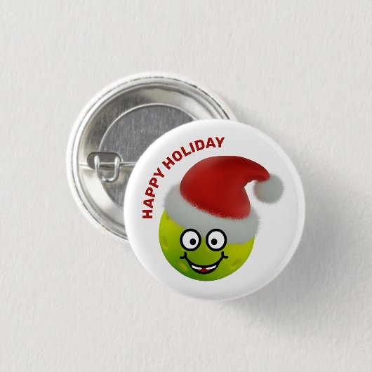 🎅 Cute Pickleball Santa Button (Voorkant /achterkant)