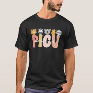 Cute PICU Nurse Pediatric Intensive Care Unit T-shirt
