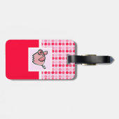 Cute Pig Bagagelabel (Achterkant horizontaal)
