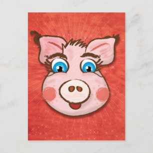 Cute Pig briefkaart