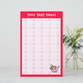 Cute Pig Briefpapier (Staand voorkant)