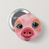 Cute Pig Button (Voorkant /achterkant)