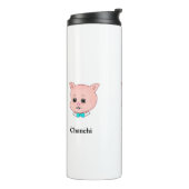Cute Pig Cartoon Thermosbeker (Gedraaid links)