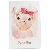 Cute Pig Cigft-tassen Medium Cadeauzakje (Voorkant)