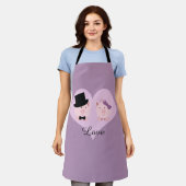 Cute Pig Couple Schort (Gedragen)