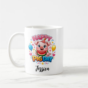 Cute Pig Day Mok – Lieve Varkensliefhebber
