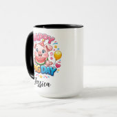 Cute Pig Day Mug – Adorable Pig Lover Mok (Voorkant links)