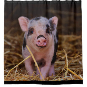 Cute Pig Douchegordijn
