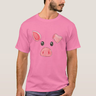 Cute Pig Face Halloween Costume Pig Family Matchin T-shirt