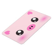 Cute Pig Face - kawaii minimalisme Magneet (Linkerzijde)