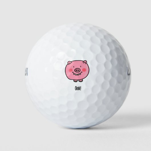 Cute Pig Golfballen (Voorkant)