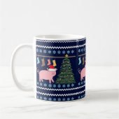 Cute Pig Kerstmis Koffiemok (Links)