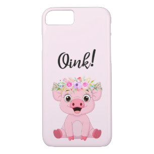 Cute Pig Oink Pig Lover iPhone 8/7 Hoesje
