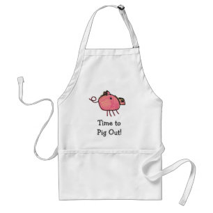Cute Pig Out Apron Standaard Schort
