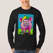 Cute Pig Piggie Oink Oink  13 T-shirt (Voorkant)