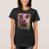 Cute Pig Piggie Oink Oink 18 T-shirt (Voorkant)