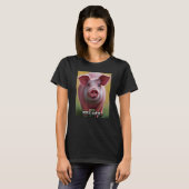 Cute Pig Piggie Oink Oink 18 T-shirt (Voorkant volledig)