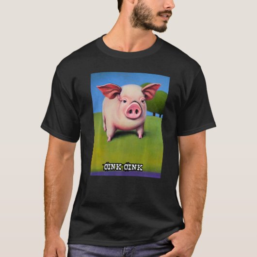 Cute Pig Piggie Oink Oink  25 T-shirt (Voorkant)