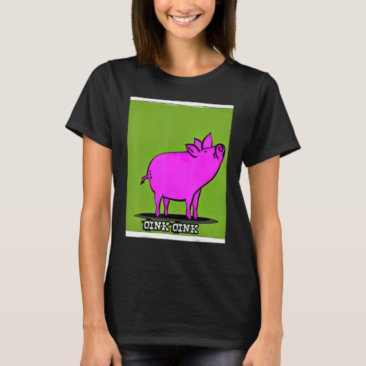 Cute Pig Piggie Oink Oink 7 T-shirt (Voorkant)