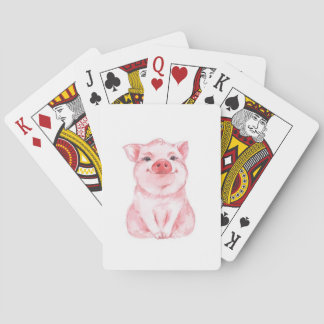 Cute Pig Pokerkaarten