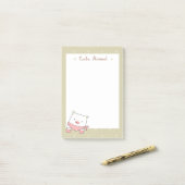 Cute Pig Post-it® Notes (Op bureau)