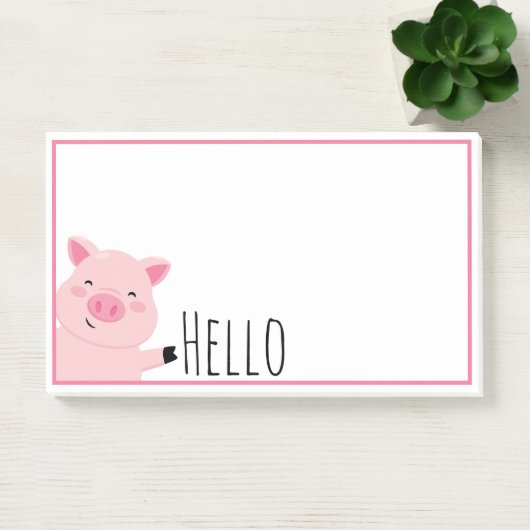 Cute Pig Post-it® Notes (Kantoor)