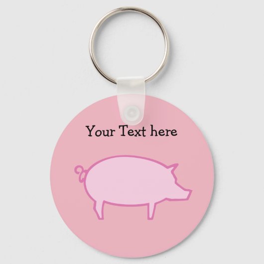 Cute Pig Sleutelhangers (Voorkant)