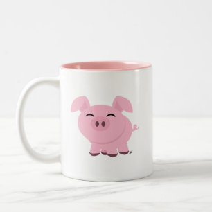 Cute Pig Smile Coffee Mok