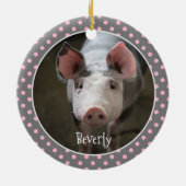 Cute Pig Specialized Ceramic Ornament (Achterkant)
