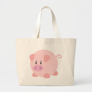 Cute Pig T Shirt, Shirten, varkenscadeaus, kunst, Grote Tote Bag