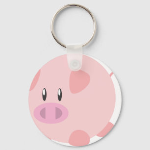 Cute Pig T Shirt, Shirten, varkenscadeaus, kunst, Sleutelhanger