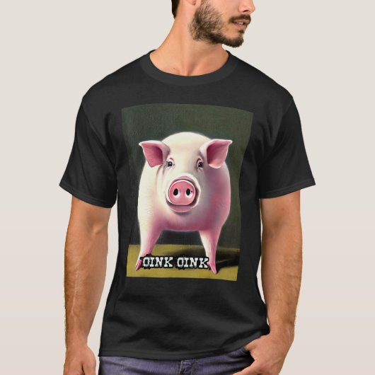 Cute Piggie Oink Oink 30 T-shirt (Voorkant)