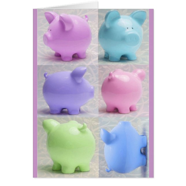 Cute Piggy Collage (Voorkant)