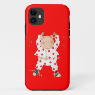 Cute Piggy Exercising iPhone 11 Hoesje