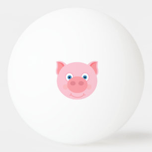 Cute piggy face pingpongballen