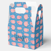 Cute Piggy Gable Favor Box Bedankdoosjes (Geopend)