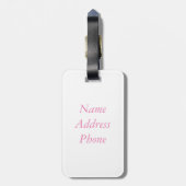 Cute Piglet Chumley and Beauful Friends Bagagelabel (Achterkant verticaal)