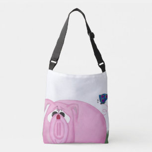 Cute Piglet Chumley and Beauful Friends Crossbody Tas