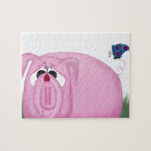 Cute Piglet Chumley and Beauful Friends Legpuzzel