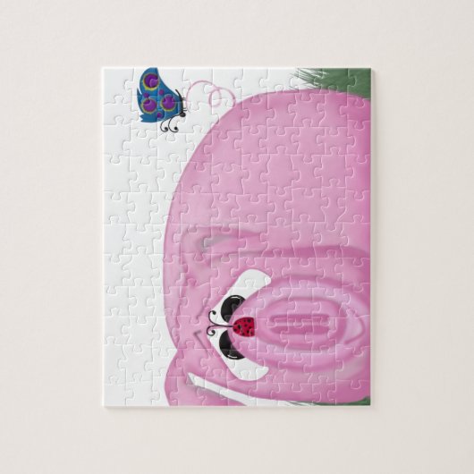 Cute Piglet Chumley and Beauful Friends Legpuzzel (Verticaal)