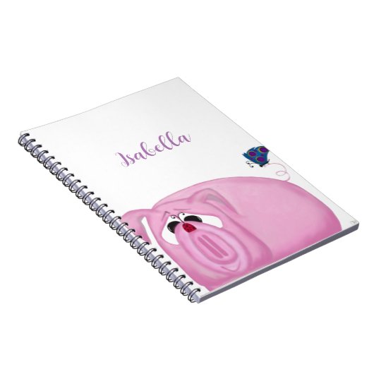 Cute Piglet Chumley and Beauful Friends Notitieboek (Rechterzijde)