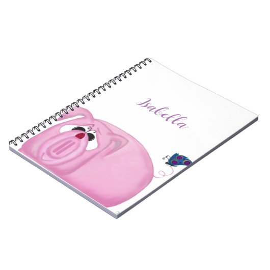 Cute Piglet Chumley and Beauful Friends Notitieboek (Linkerzijde)