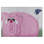 Cute Piglet Chumley and Beauful Friends Snijplank (Voorkant)