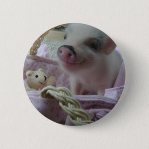 Cute Piglet Ronde Button 5,7 Cm