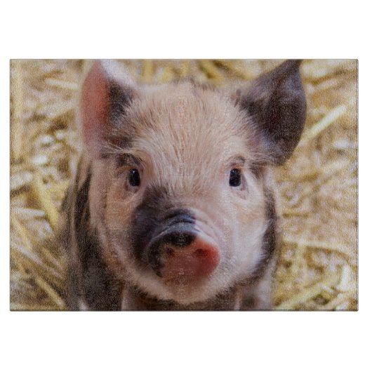 Cute Piglet Snijplank (Voorkant)