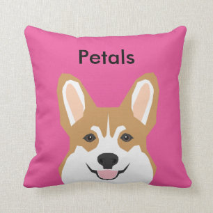 Cute Pillow - Custom name corgi pillow - custom Kussen