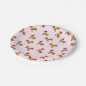 Cute Pinata-Borden Papieren Bordje (Gekanteld)