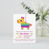 Cute Pinata Candy Fiesta Baby Shower Invitations (Debout devant)